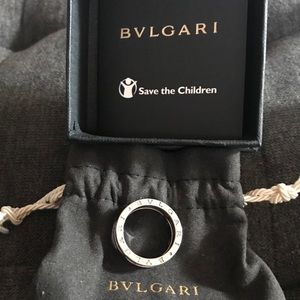 BULGARI Save The Children Silver & Ceramic Ring